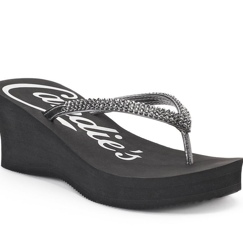 Candie’s Bling Wedge Sandals size 11